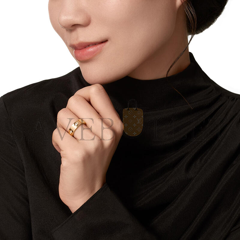 CARTIER LOVE RING, CLASSIC MODEL, 6 DIAMONDS B4097500